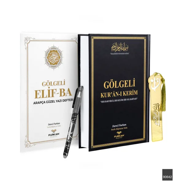 Gölgeli Kuran-ı Kerim ve Elifba Seti