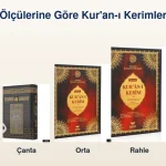 Ölçülerine Göre Kur'an-ı Kerimler