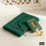 Asetat Çanta(15x16x7) + 3 ml Alkolsüz Esans + Plastik İnci Tesbih + Eşarp - Görsel 4